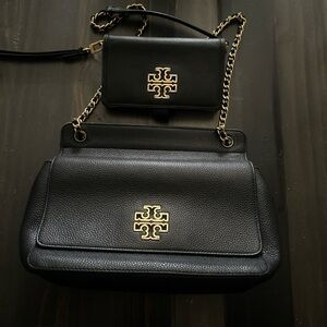Tory Burch Black Shoulder Bag with wallet